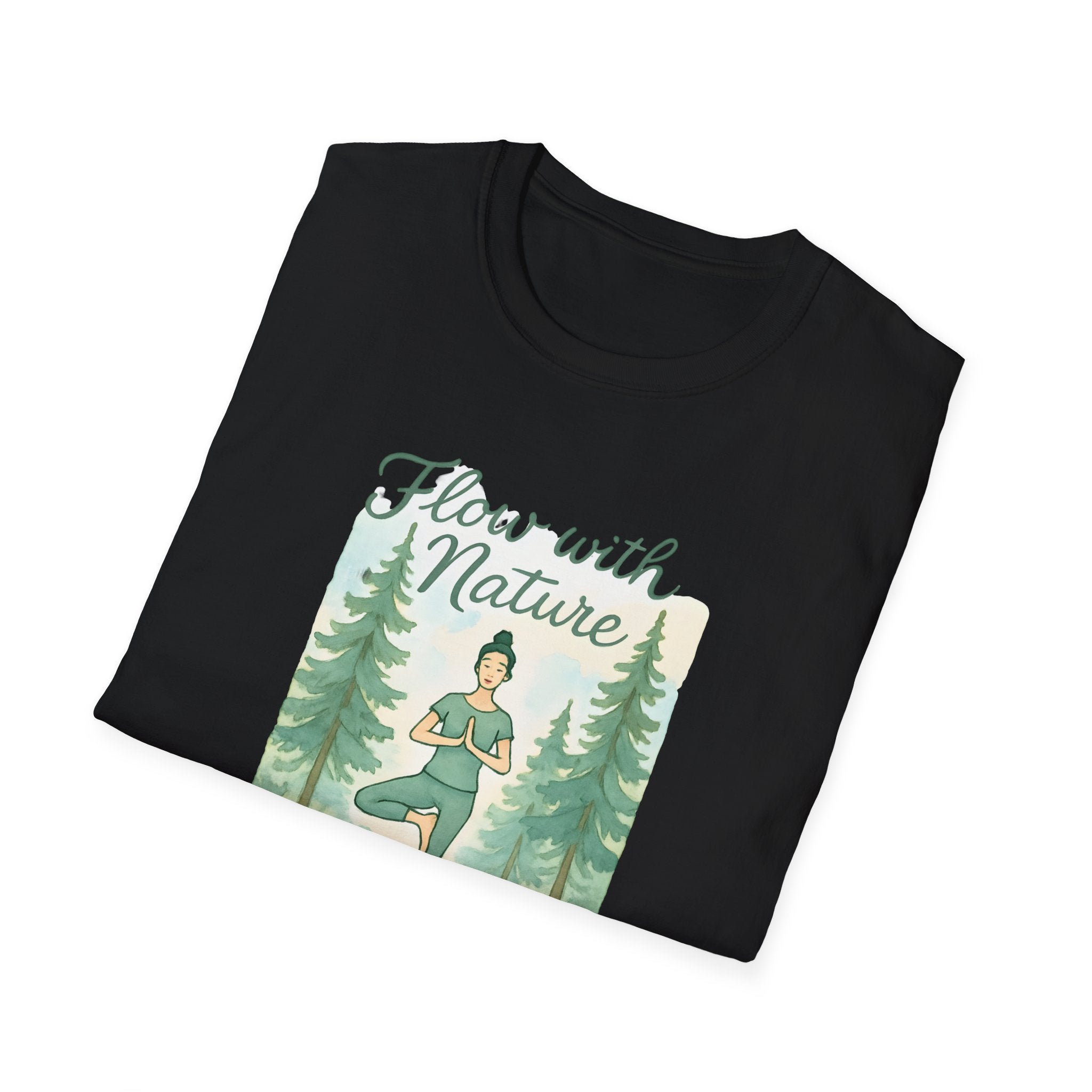 Flow With Nature T-Shirt — Yoga & Meditation Forest Tee