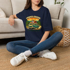 Camper Cruiser T-Shirt — Cute Corgi Van Life Graphic Tee for Camping Lovers