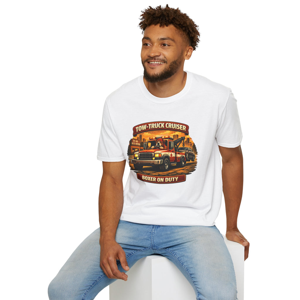 Tow-Truck Cruiser T-Shirt — Tow Truck Driver Vintage Rescue Tee