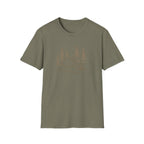 Camping Tent Tee — Minimal Lakeside Campfire Graphic T-Shirt