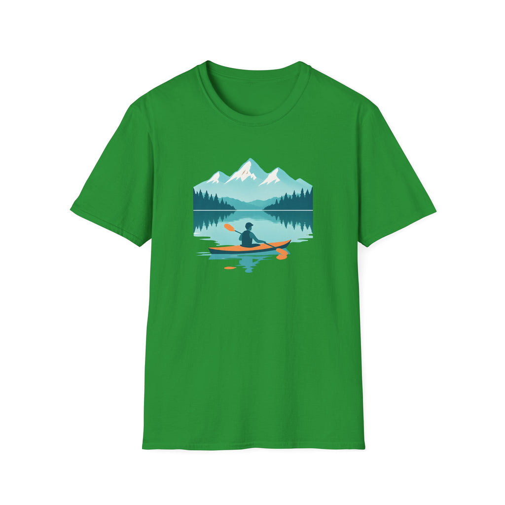 Kayak Lake T-Shirt — Mountain Reflection Outdoor Adventure Tee