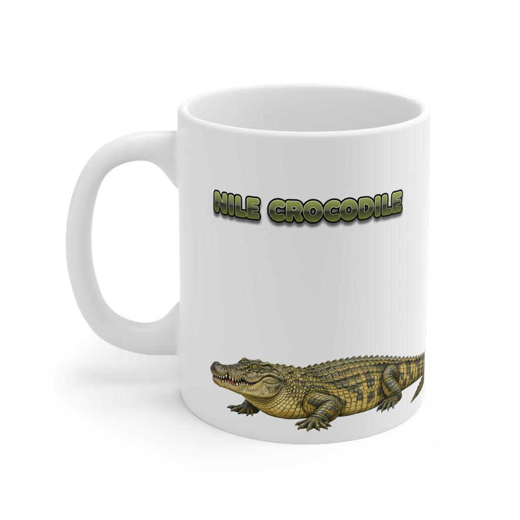 Nile Crocodile Coffee Mug – 11oz Ceramic Mug for Animals With Facts Series 1 Gifts