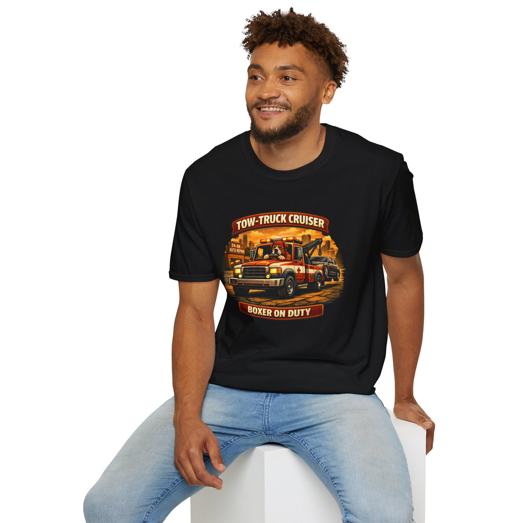 Tow-Truck Cruiser T-Shirt — Tow Truck Driver Vintage Rescue Tee