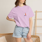 Sailboat Pocket T-Shirt — Colorful Minimal Nautical Tee