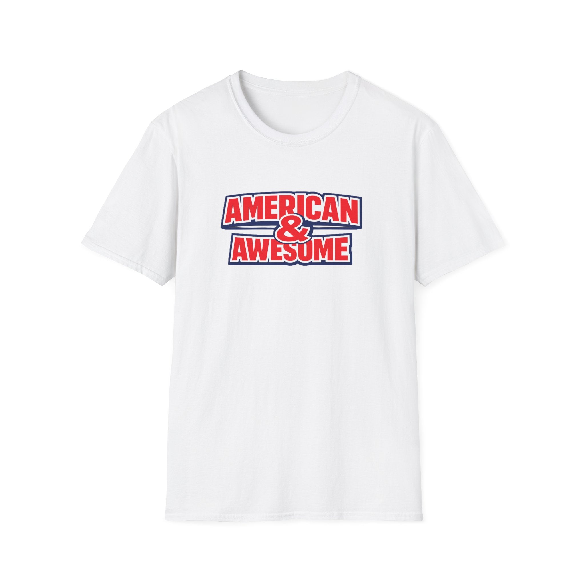 American & Awesome T-Shirt — Patriotic 4th of July Tee