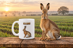 Hare Coffee Mug – 11oz Ceramic Mug for Animals With Facts Series 3 Gifts