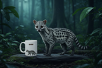 Civet Coffee Mug – 11oz Ceramic Mug for Animals With Facts Series 2 Gifts