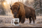 European Bison Coffee Mug – 11oz Ceramic Mug for Animals With Facts Series 3 Gifts