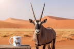 Gemsbok Oryx Coffee Mug – 11oz Ceramic Mug for Animals With Facts Series 1 Gifts