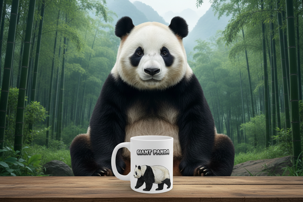Giant Panda Coffee Mug – 11oz Ceramic Mug for Animals With Facts Series 2 Gifts