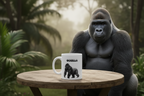 Gorilla Coffee Mug – 11oz Ceramic Mug for Animals With Facts Series 1 Gifts