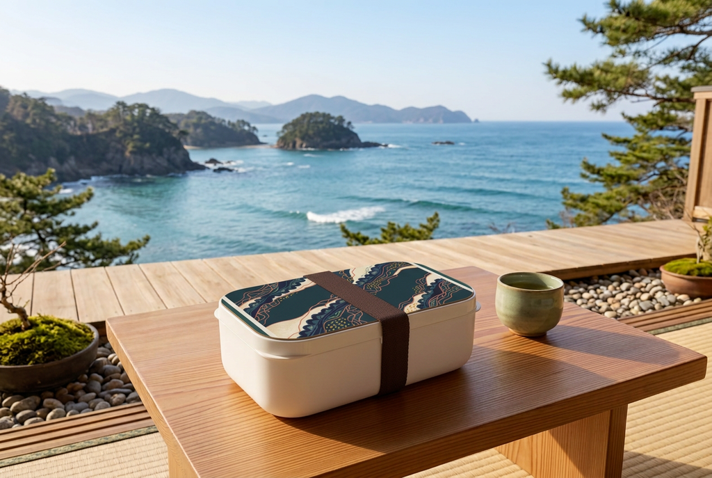 Indigo Waves Bento Lunch Box