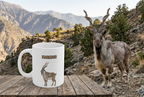 Markhor Coffee Mug – 11oz Ceramic Mug for Animals With Facts Series 2 Gifts
