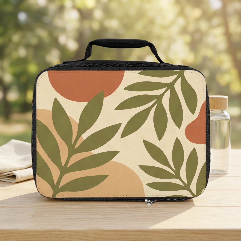 Modern Botanical Lunch Bag