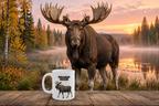 Eurasian Moose Coffee Mug – 11oz Ceramic Mug for Animals With Facts Series 3 Gifts