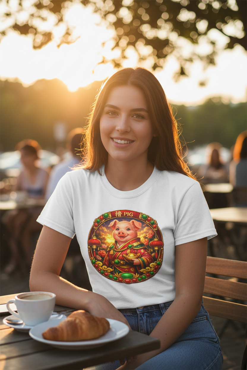 Pig Chinese Astrology Tee