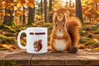 Red Squirrel Coffee Mug – 11oz Ceramic Mug for Animals With Facts Series 3 Gifts