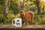 Roe Deer Coffee Mug – 11oz Ceramic Mug for Animals With Facts Series 3 Gifts