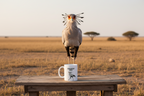 Secretary Bird Coffee Mug – 11oz Ceramic Mug for Animals With Facts Series 1 Gifts