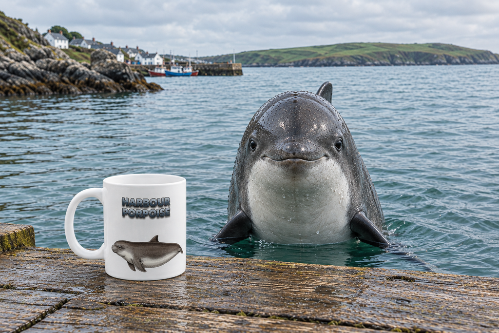 Harbour Porpoise Coffee Mug – 11oz Ceramic Mug for Animals With Facts Series 3 Gifts